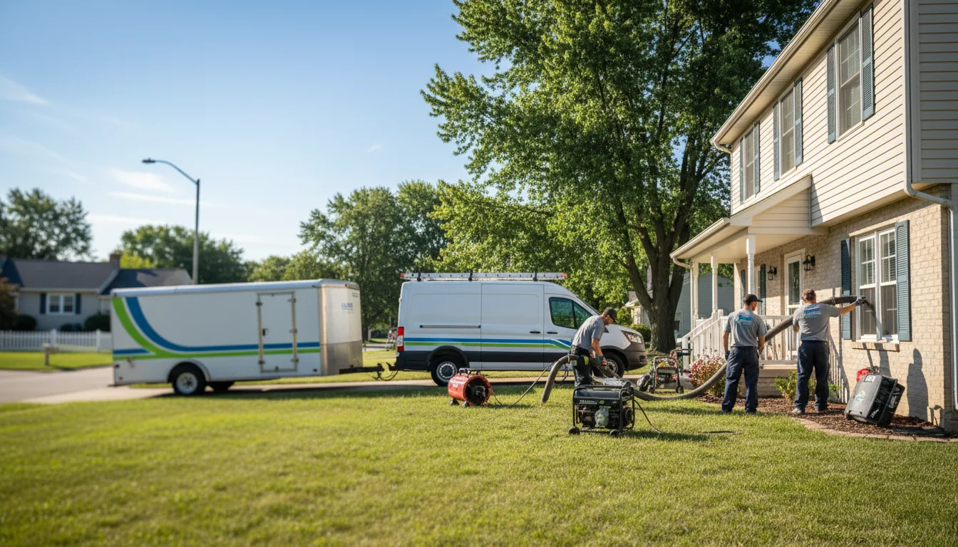 Flooded Basement Restoration And Cleanup With Repair in Vergennes, IL near me